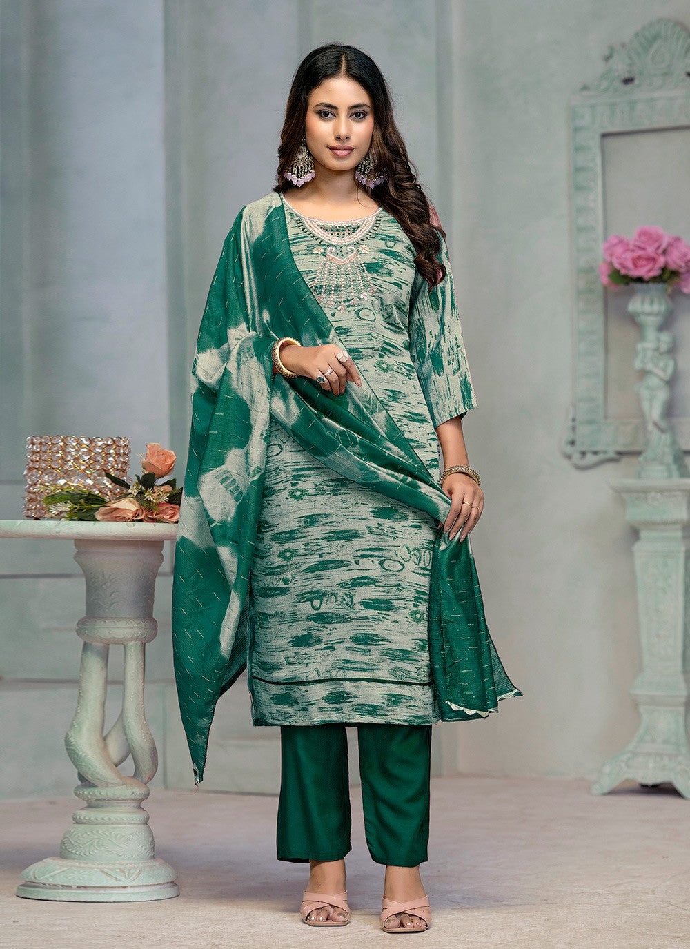 Cotton , Rayon Salwar Suit - T3074