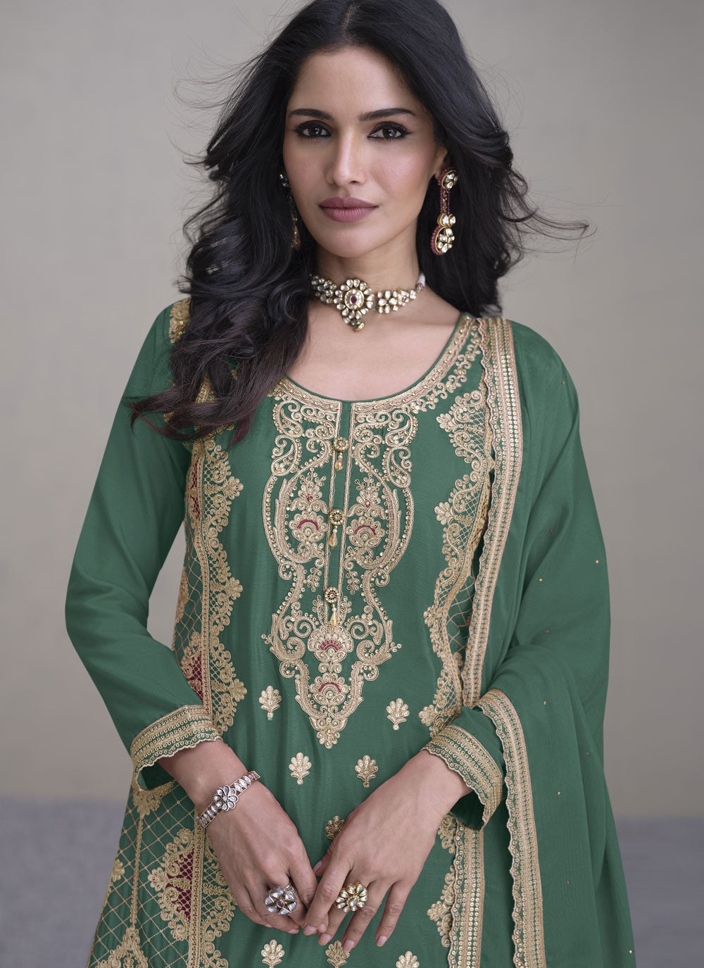 Chinon Salwar Suit - T3881