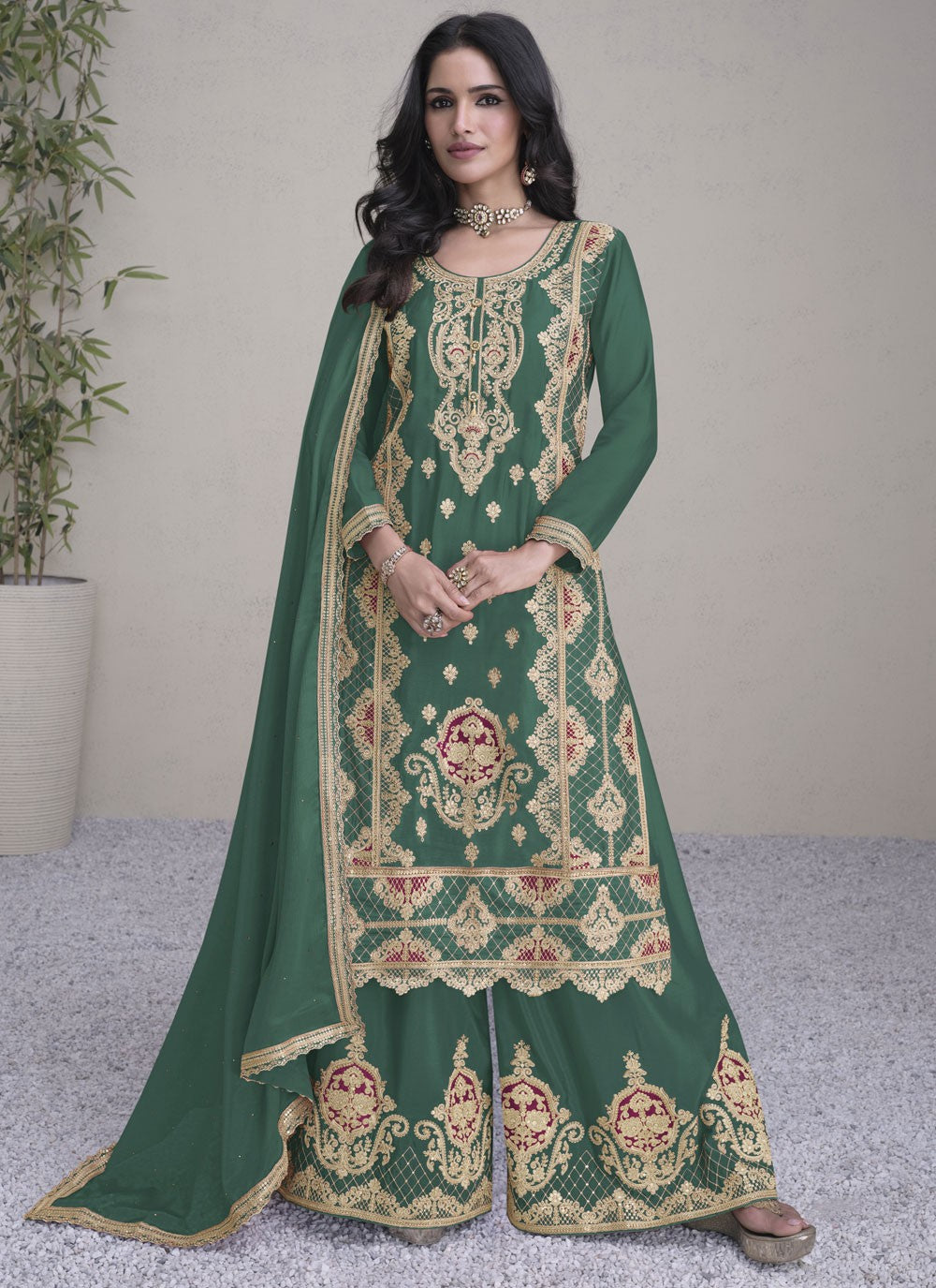 Chinon Salwar Suit - T3881