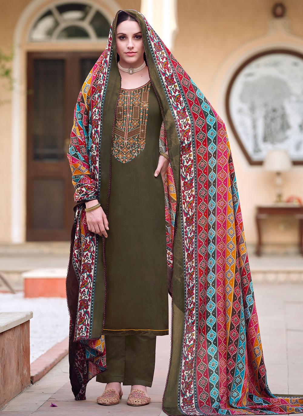 Rayon, Viscose Salwar Suit - T3035