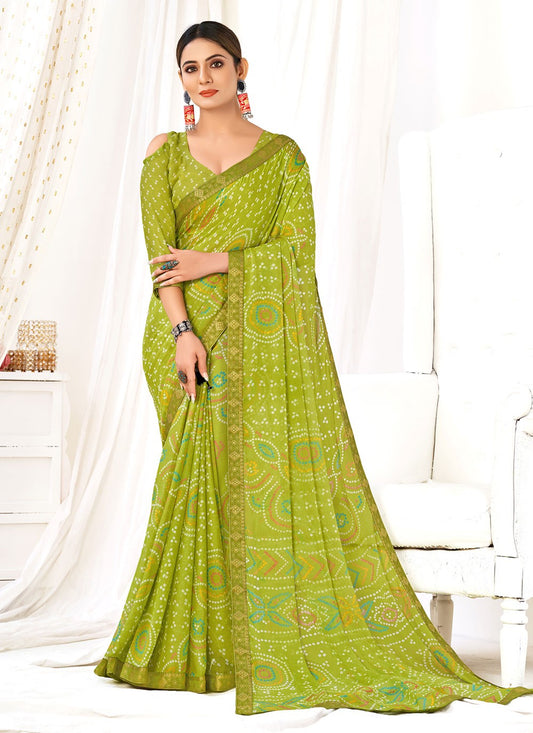 Classic Woven Chiffon Saree - S4525