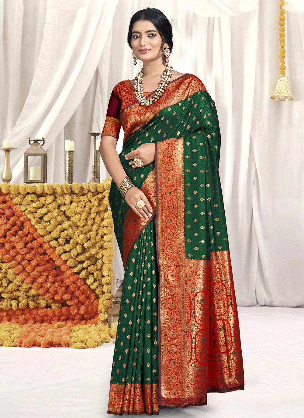 Classic Woven Silk Saree - S9070