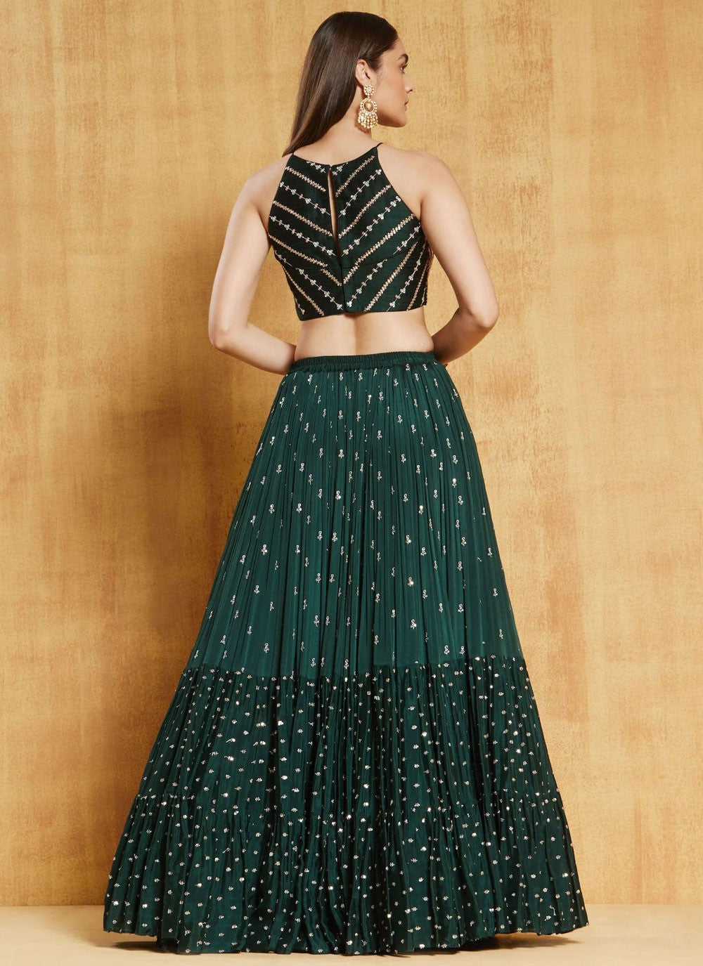 Embroidered Georgette A - Line Lehenga - L2521