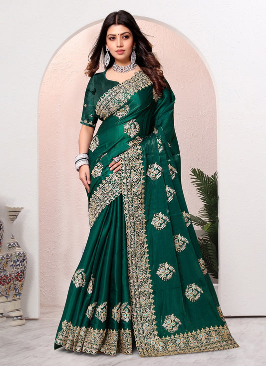 Trendy Cord Crepe Silk Saree - S5366