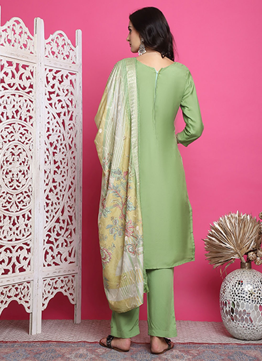 Muslin Salwar Suit - T3154