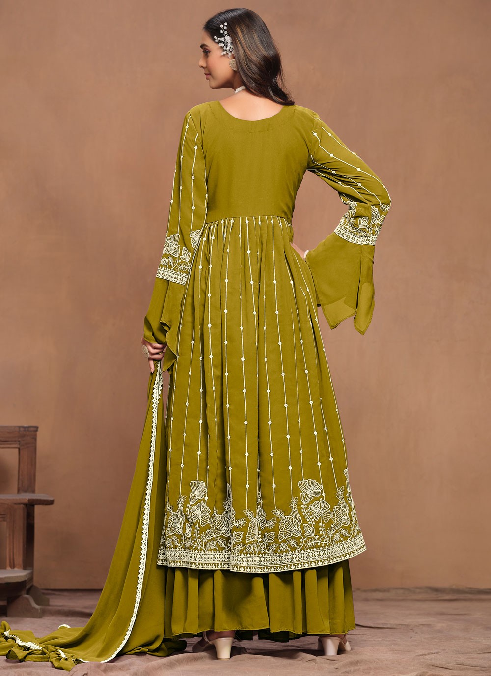 Faux Georgette Salwar Suit - T3521