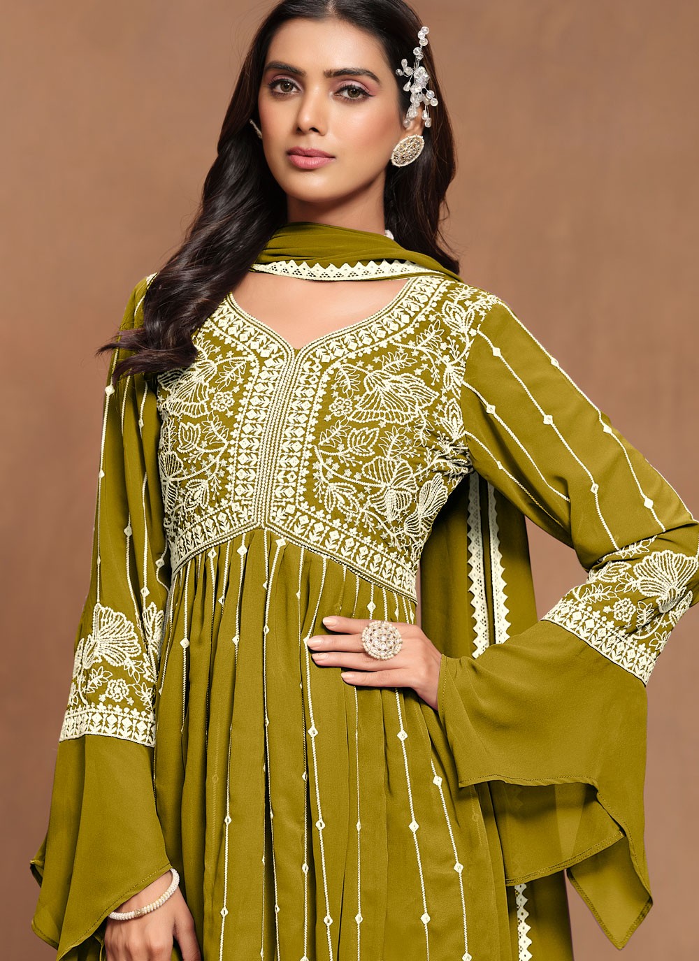 Faux Georgette Salwar Suit - T3521