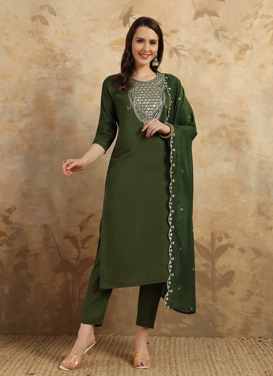 Chanderi Pant Style Suit - T3409