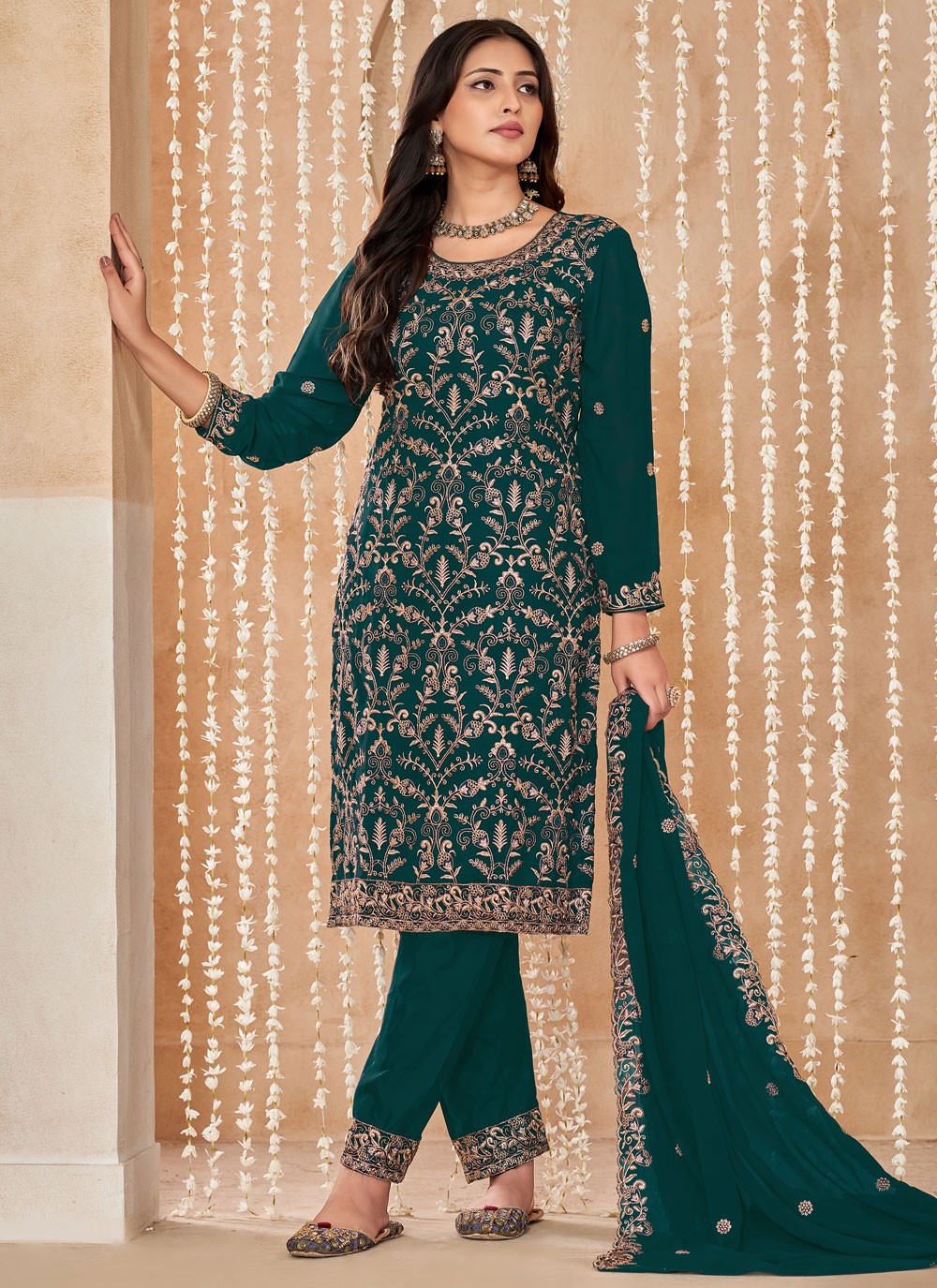 Faux Georgette Salwar Suit - T3280