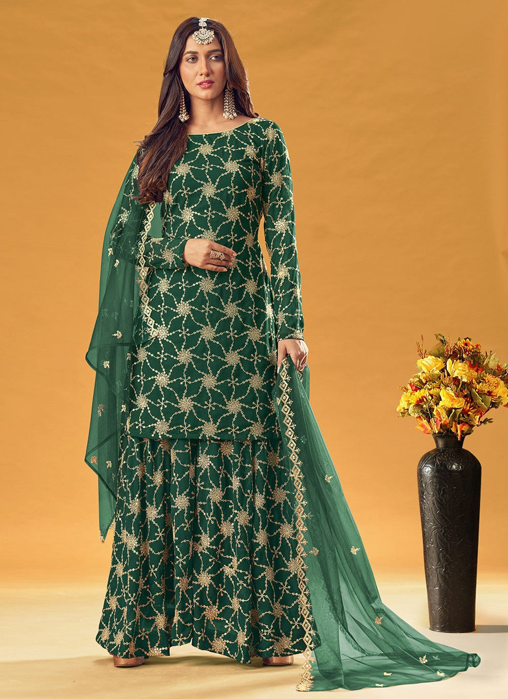 Faux Georgette Salwar Suit - T746