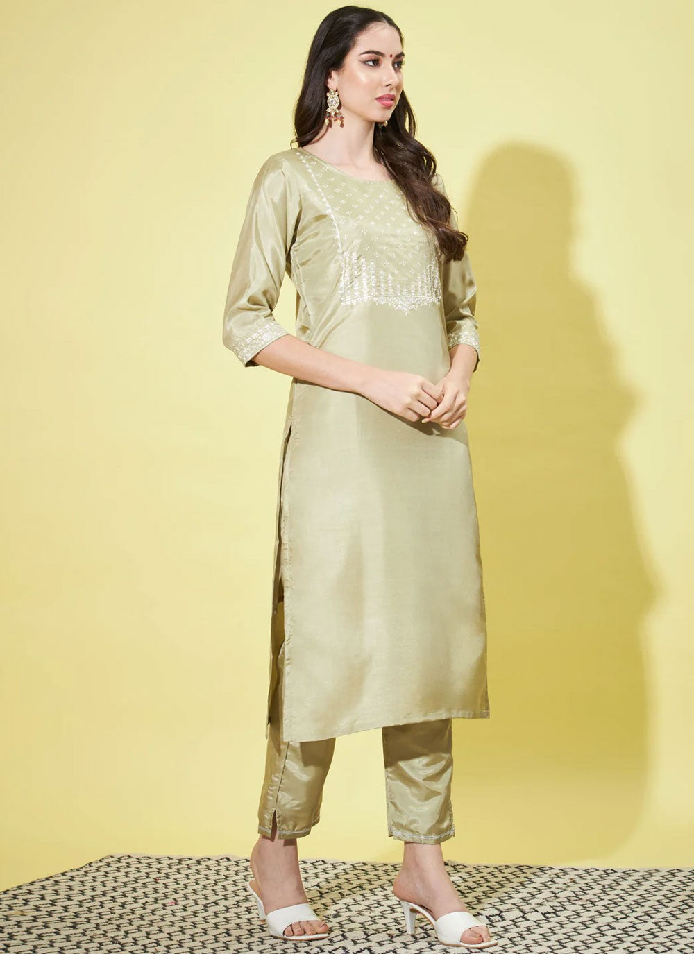 Silk Blend Salwar Suit - T2563