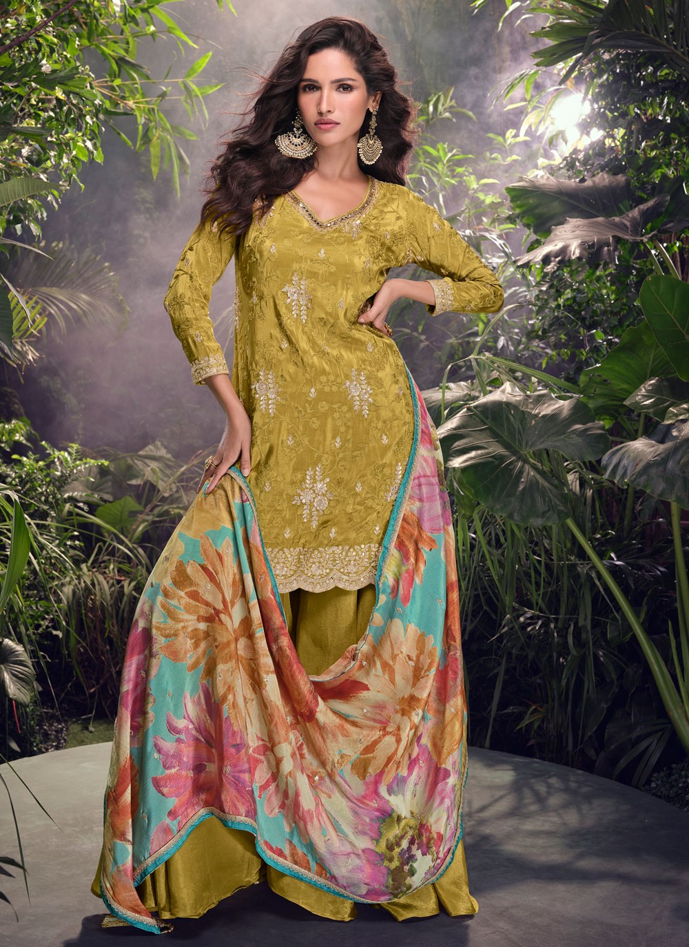 Shimmer, Silk Salwar Suit - T4195