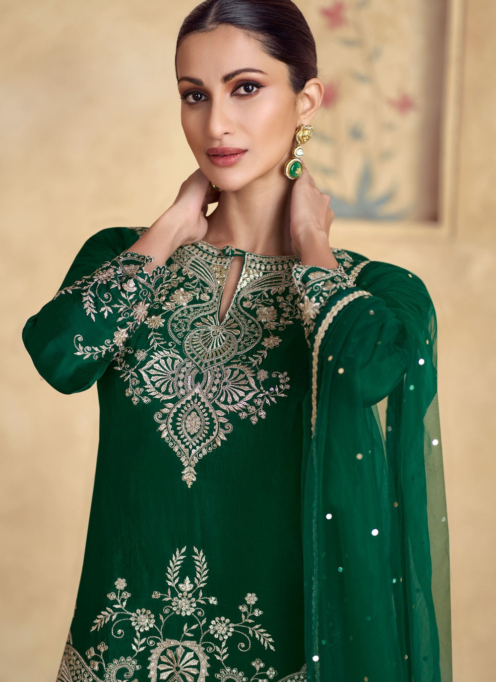 Chinon, Silk Salwar Suit - T3982