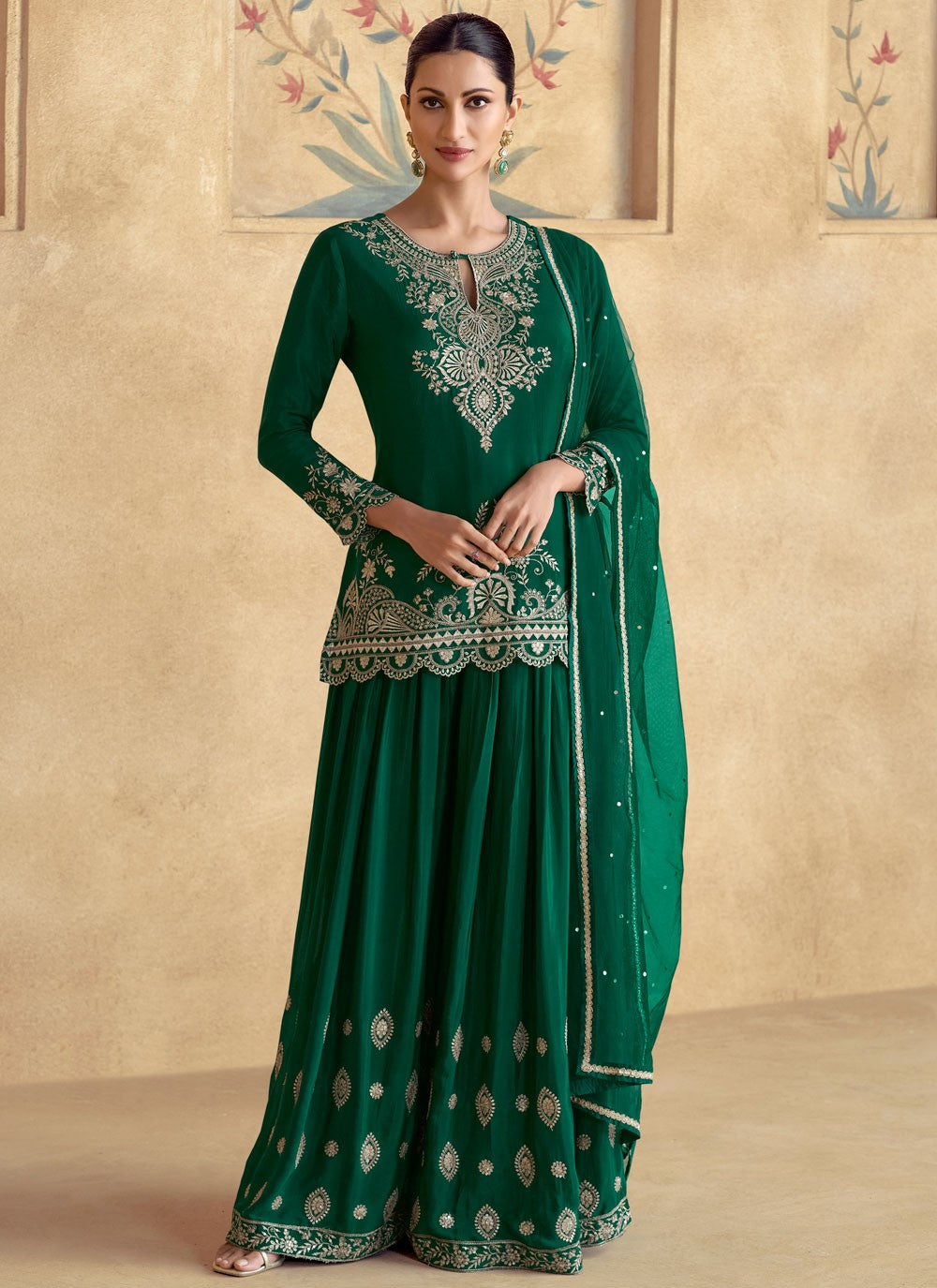 Chinon, Silk Salwar Suit - T3982