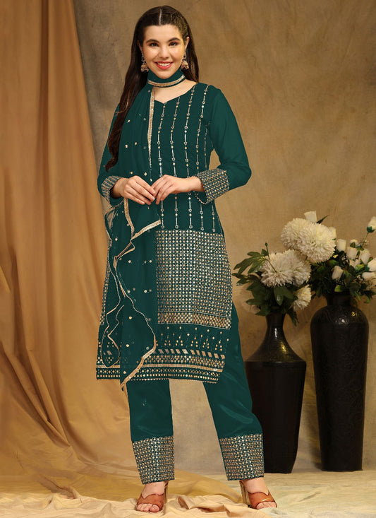 Faux Georgette Pakistani Suit - T1626