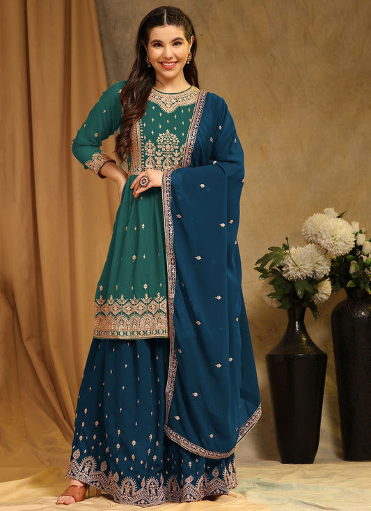 Faux Georgette Salwar Suit - T1608