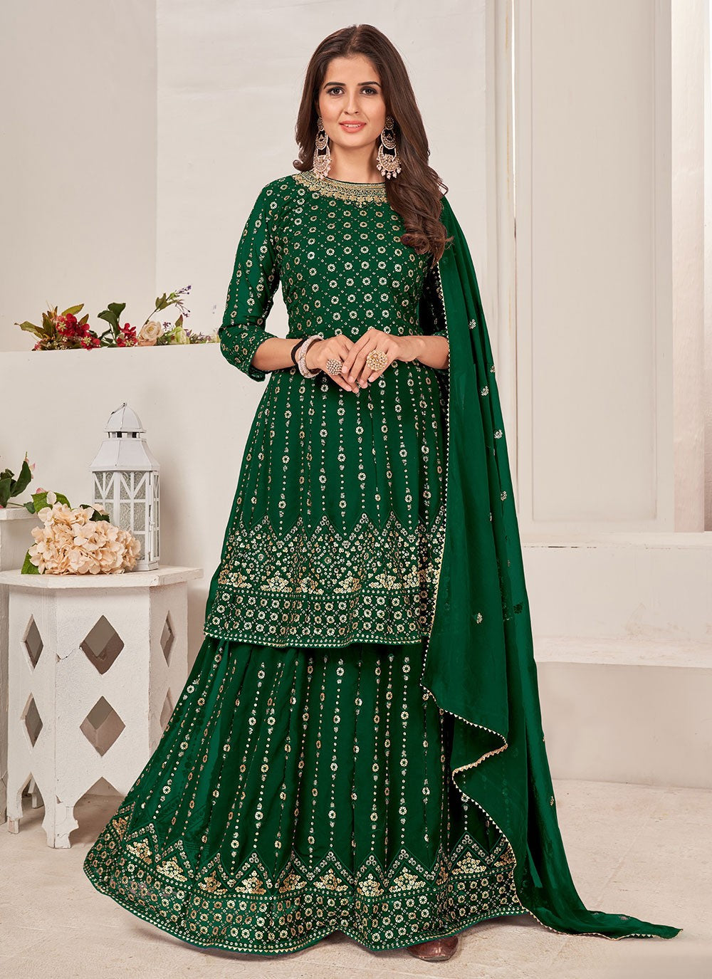 Faux Georgette Salwar Suit - T903