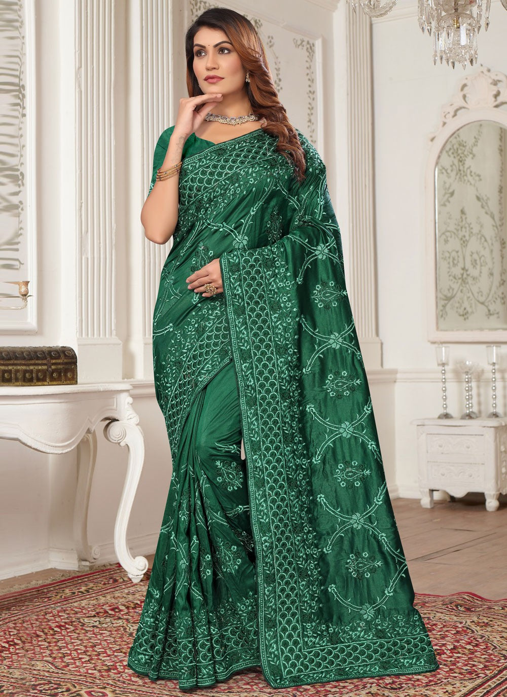 Contemporary Cord Silk Saree - S6325