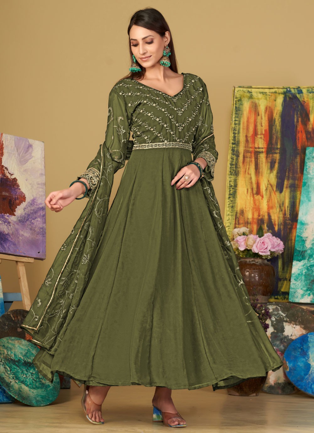 Georgette Salwar Suit - T2285