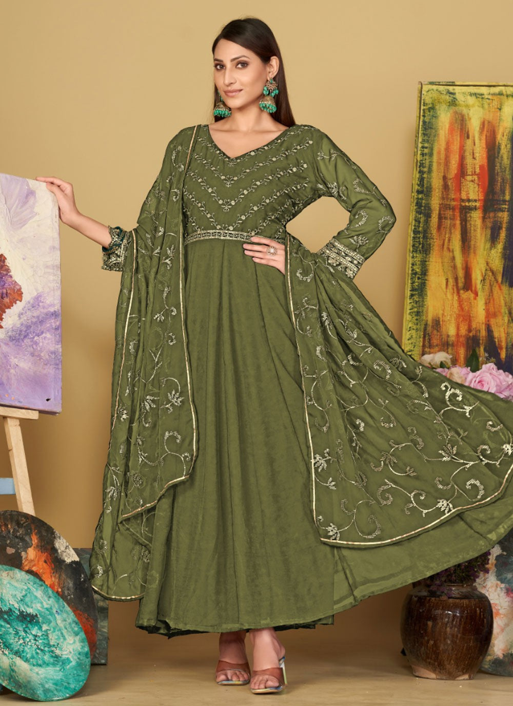 Georgette Salwar Suit - T2285