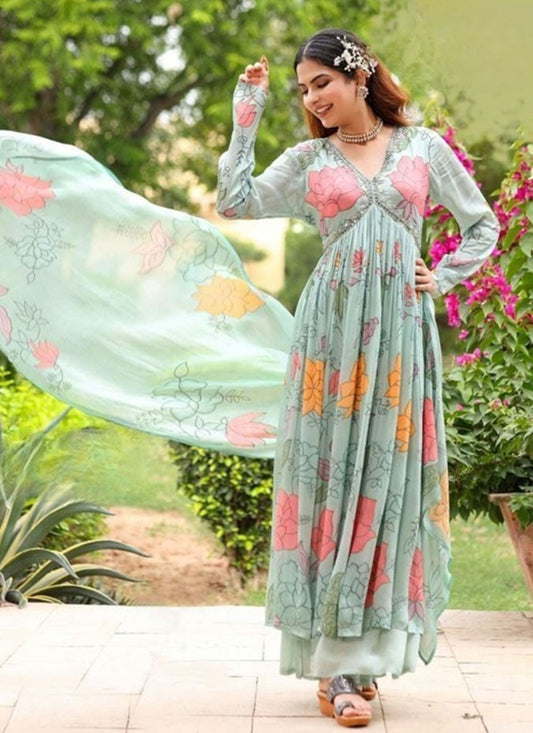 Georgette Salwar Suit - T1966