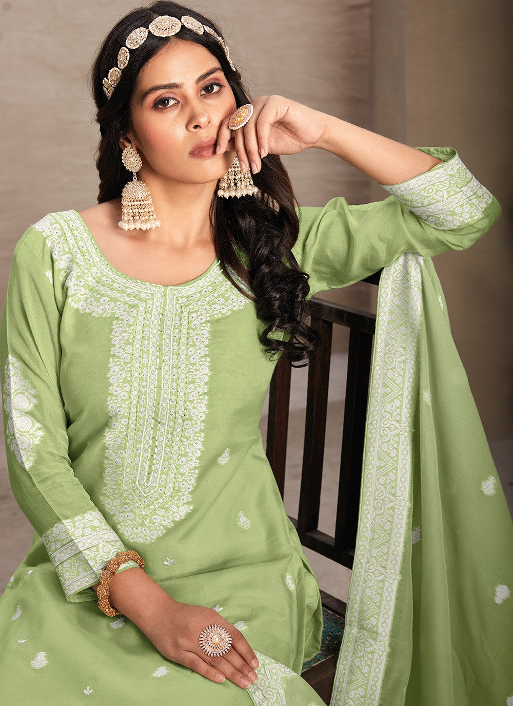 Organza Salwar Suit - T3025