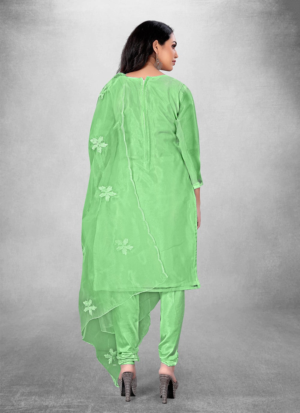 Organza Churidar Suit - T1822