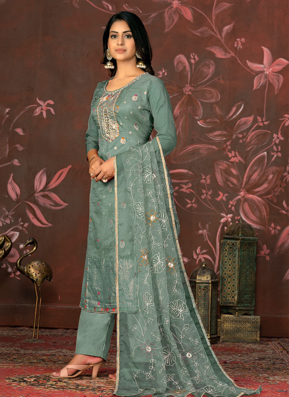 Organza Salwar Suit - T2047