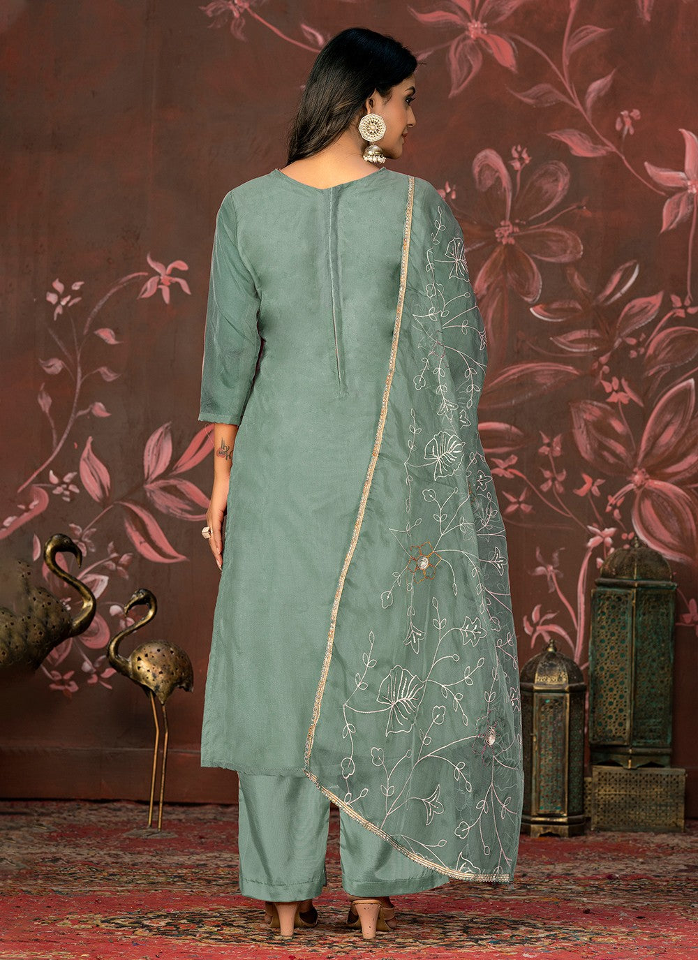 Organza Salwar Suit - T2047