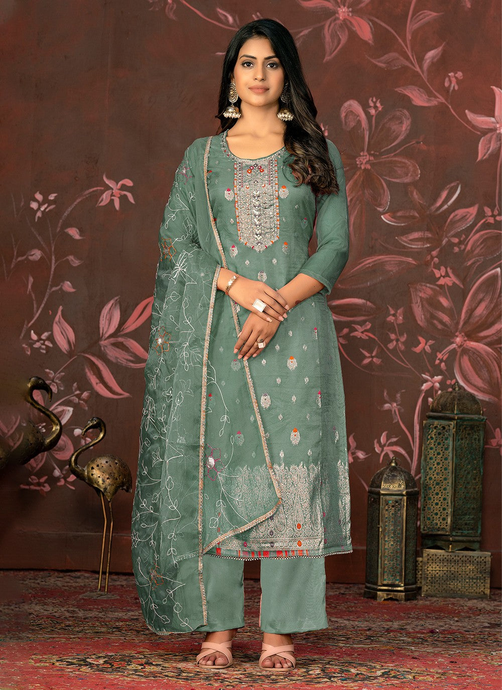 Organza Salwar Suit - T2047