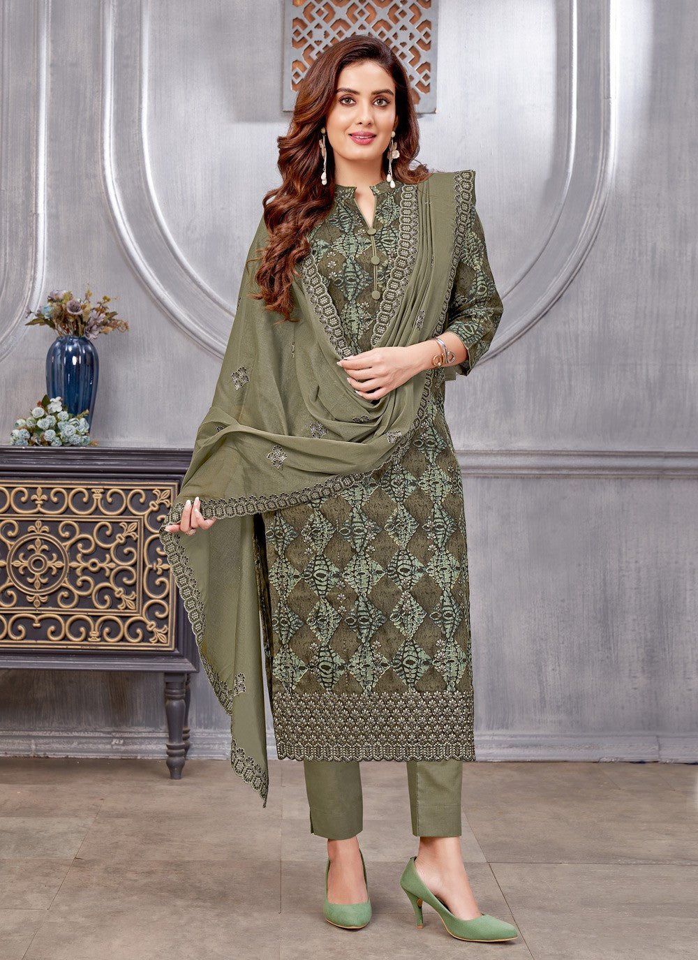 Cotton Pant Style Suit - T1030