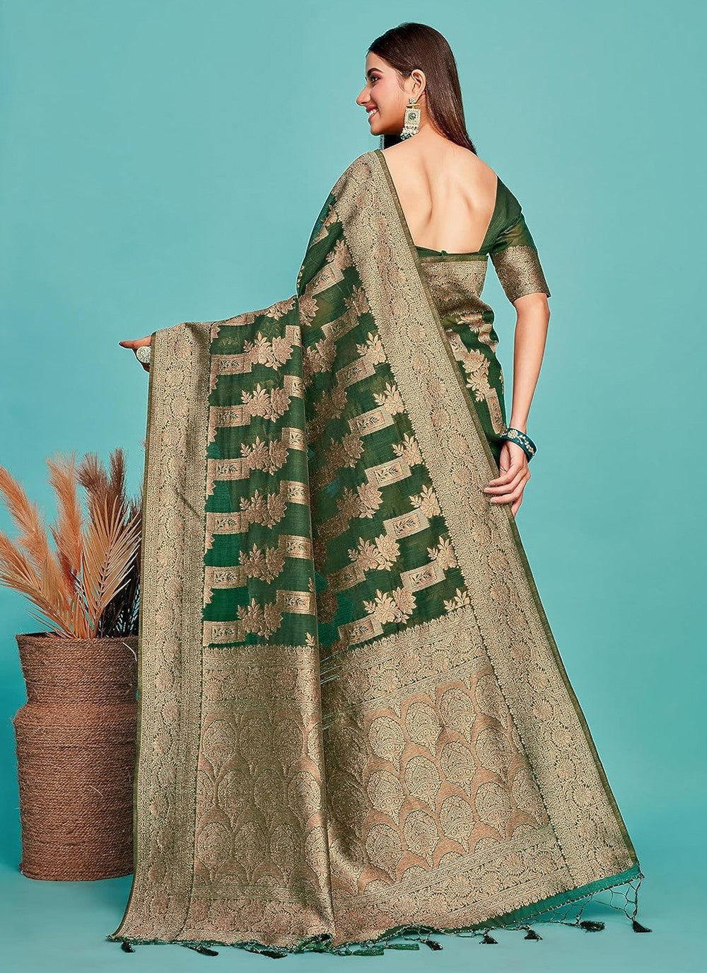 Classic Weaving Zari Kanjivaram Silk Saree - S5336