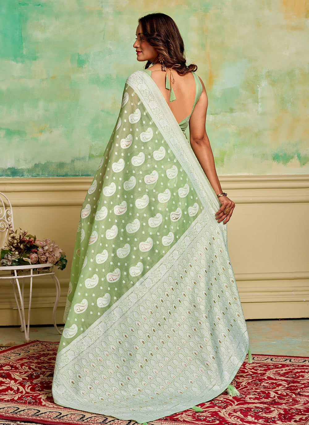 Woven Cotton Saree - S11881