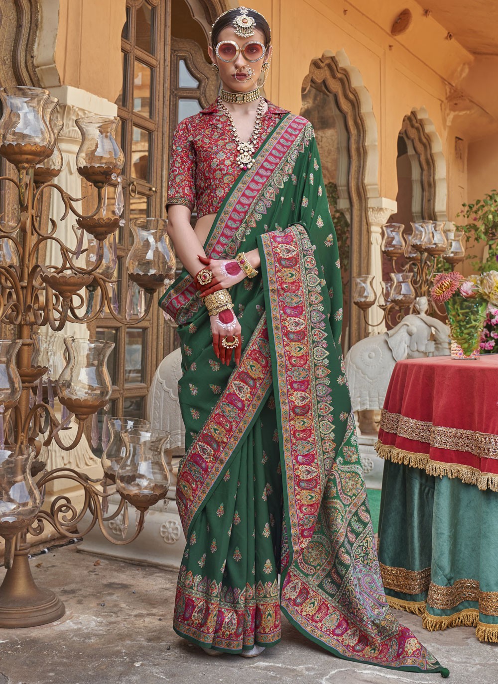 Classic Printed Silk Saree - S9610