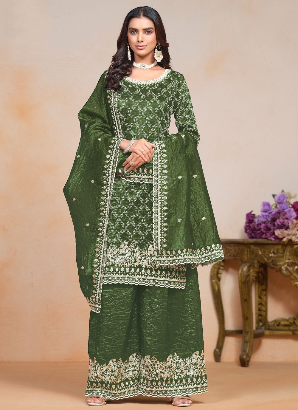 Crush Salwar Suit - T3641