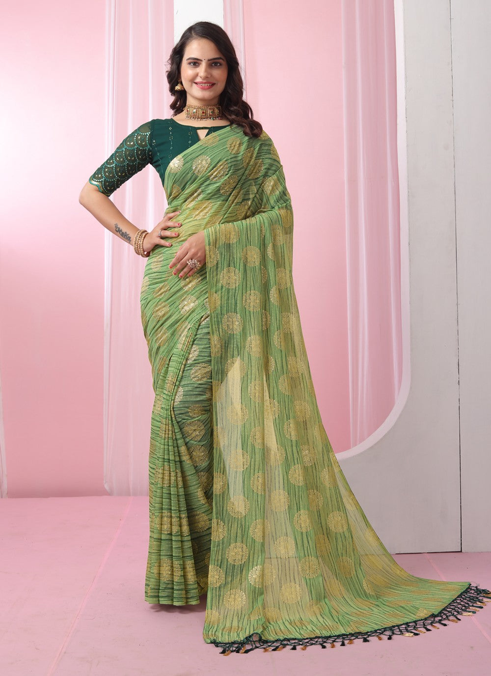 Classic Designer Georgette Saree - S3724