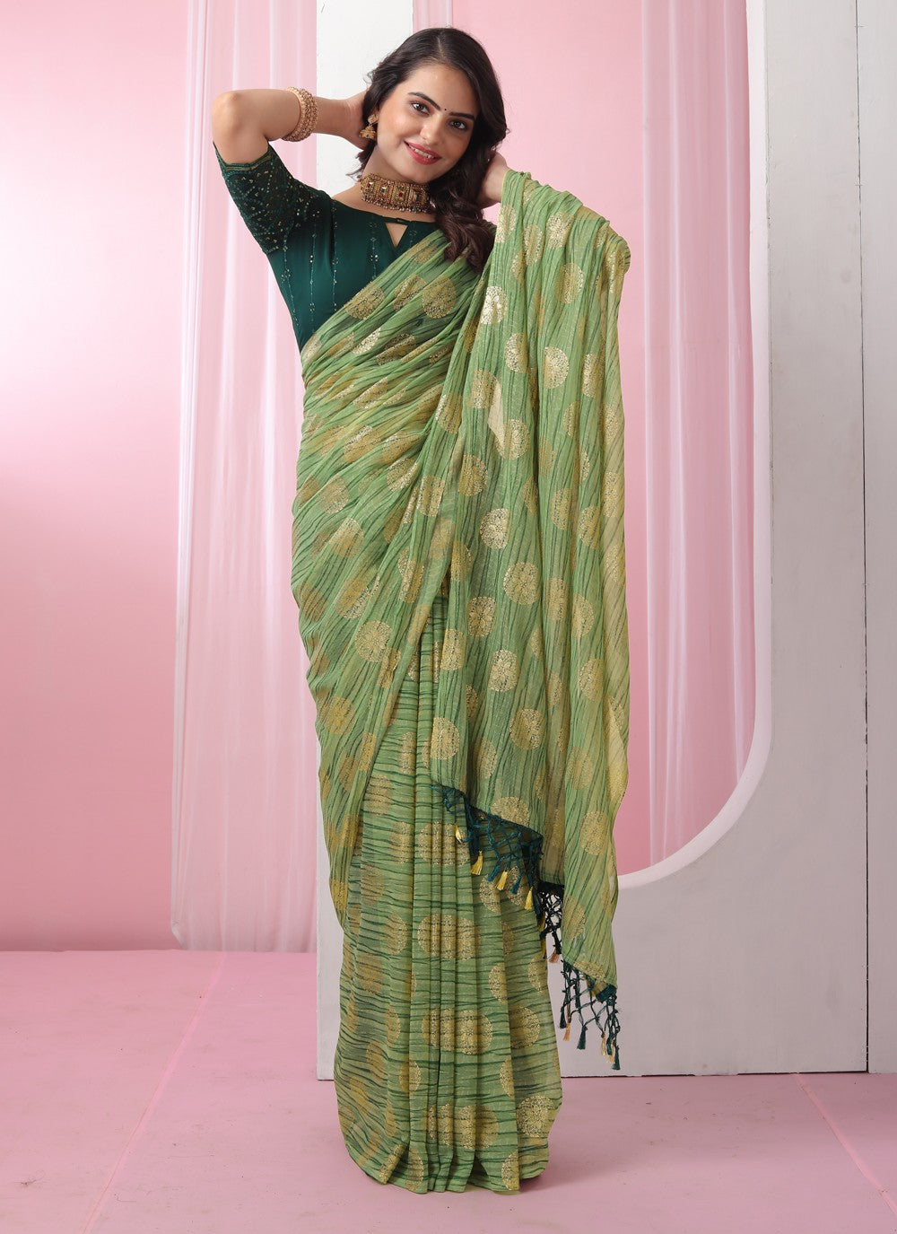 Classic Designer Georgette Saree - S3724