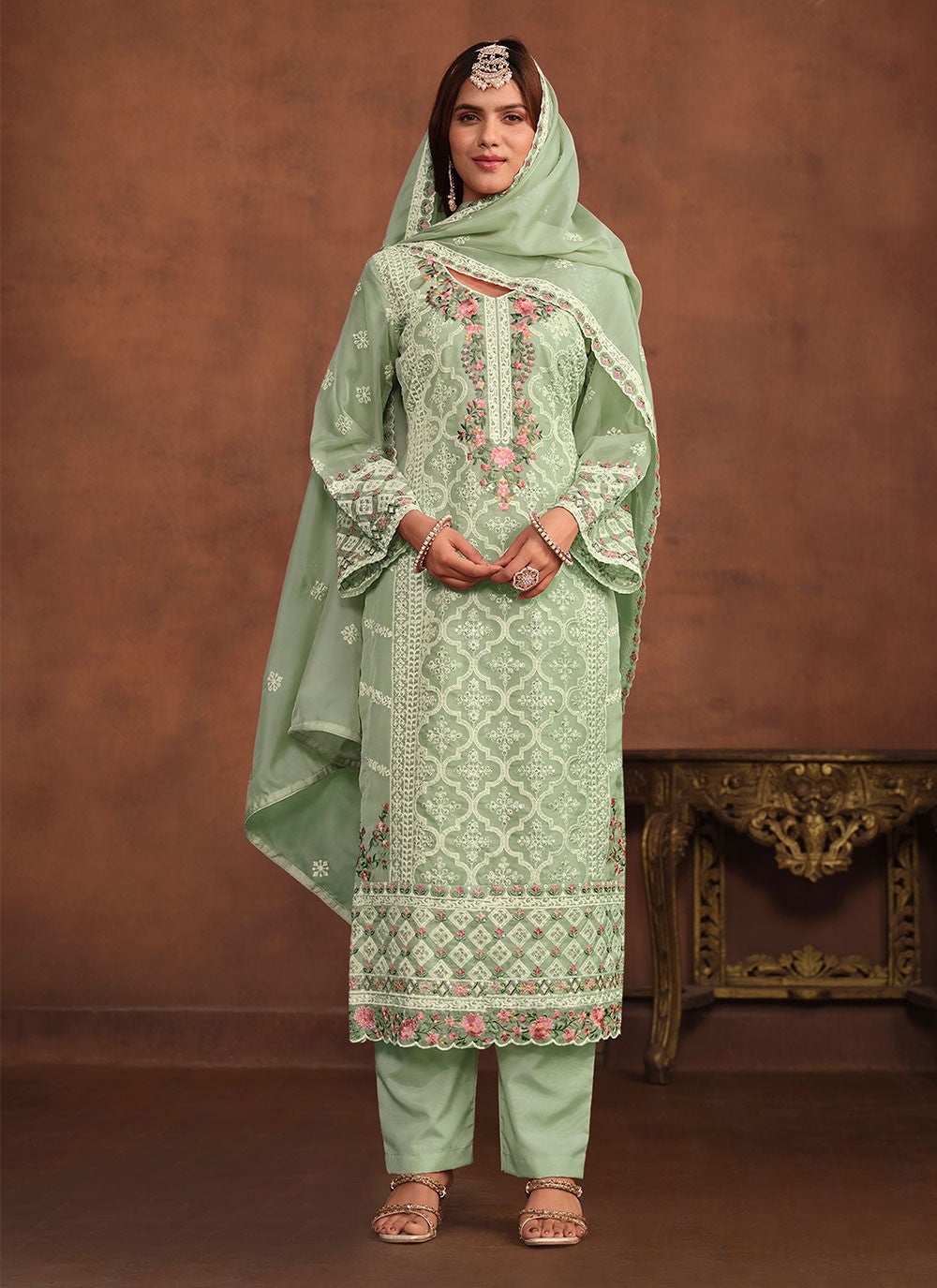 Organza Salwar Suit - T1968