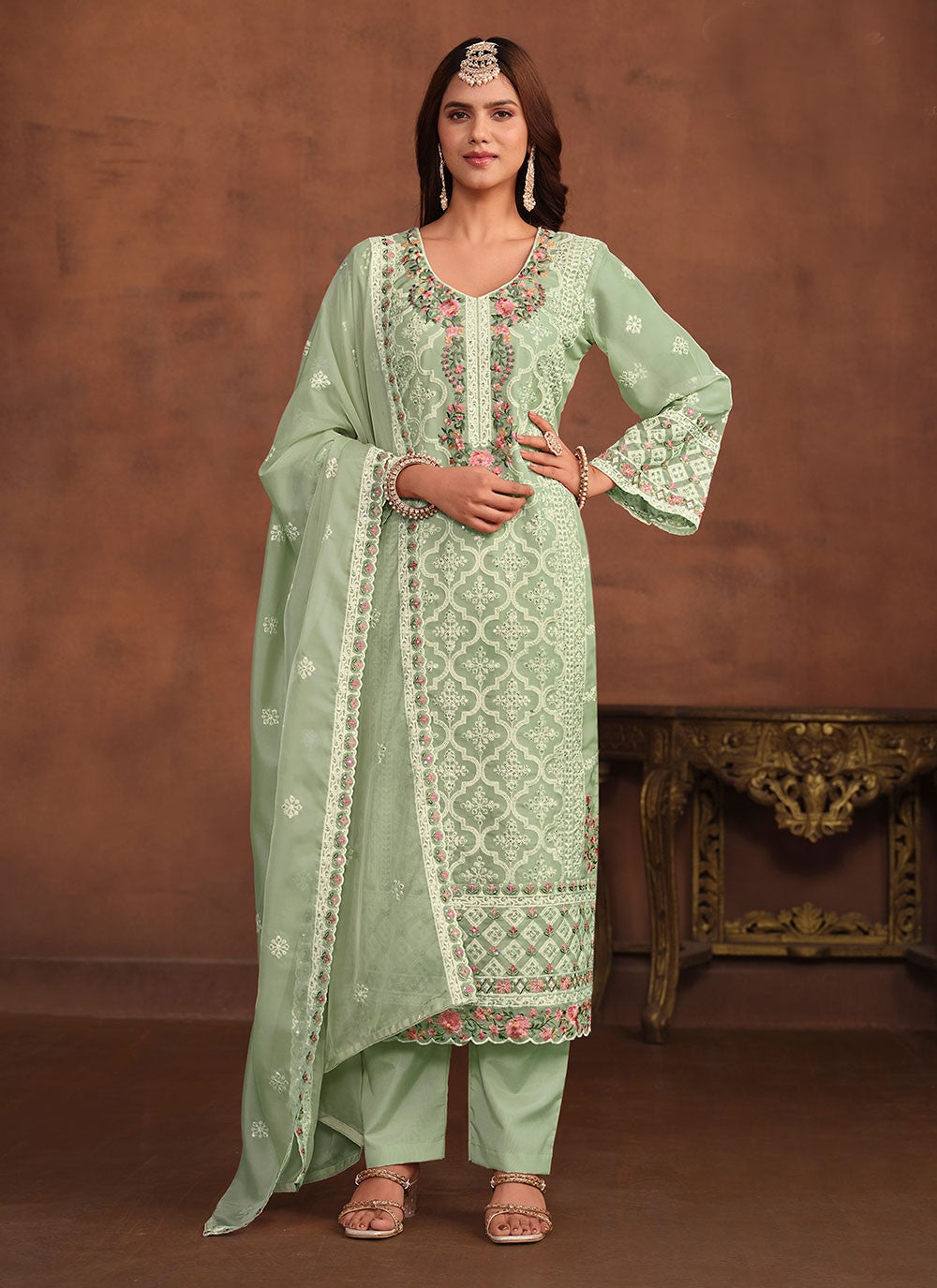 Organza Salwar Suit - T1968