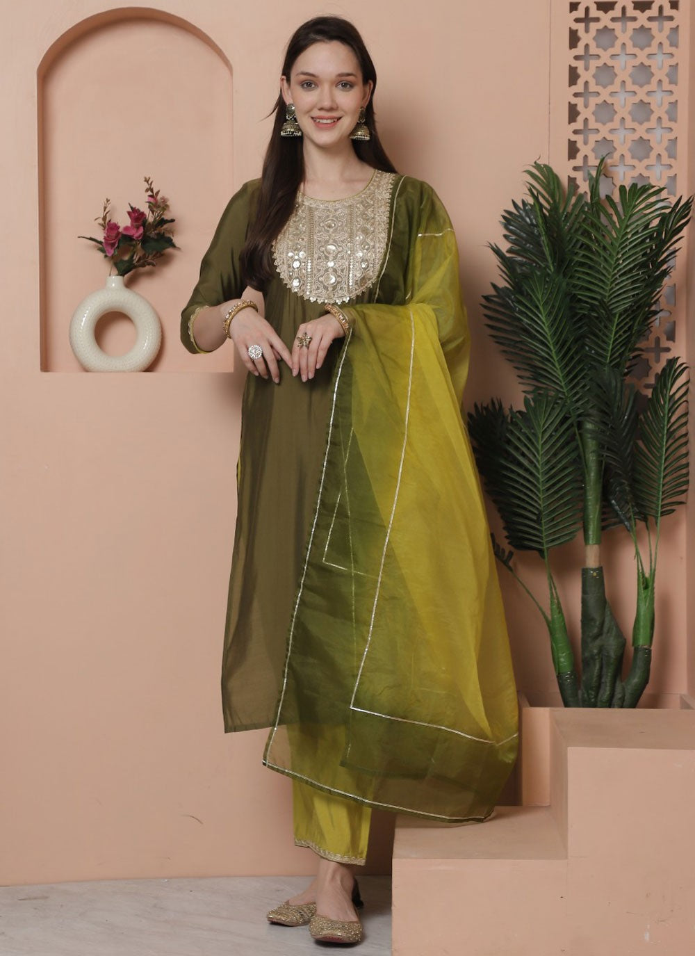 Silk Salwar Suit - T3652