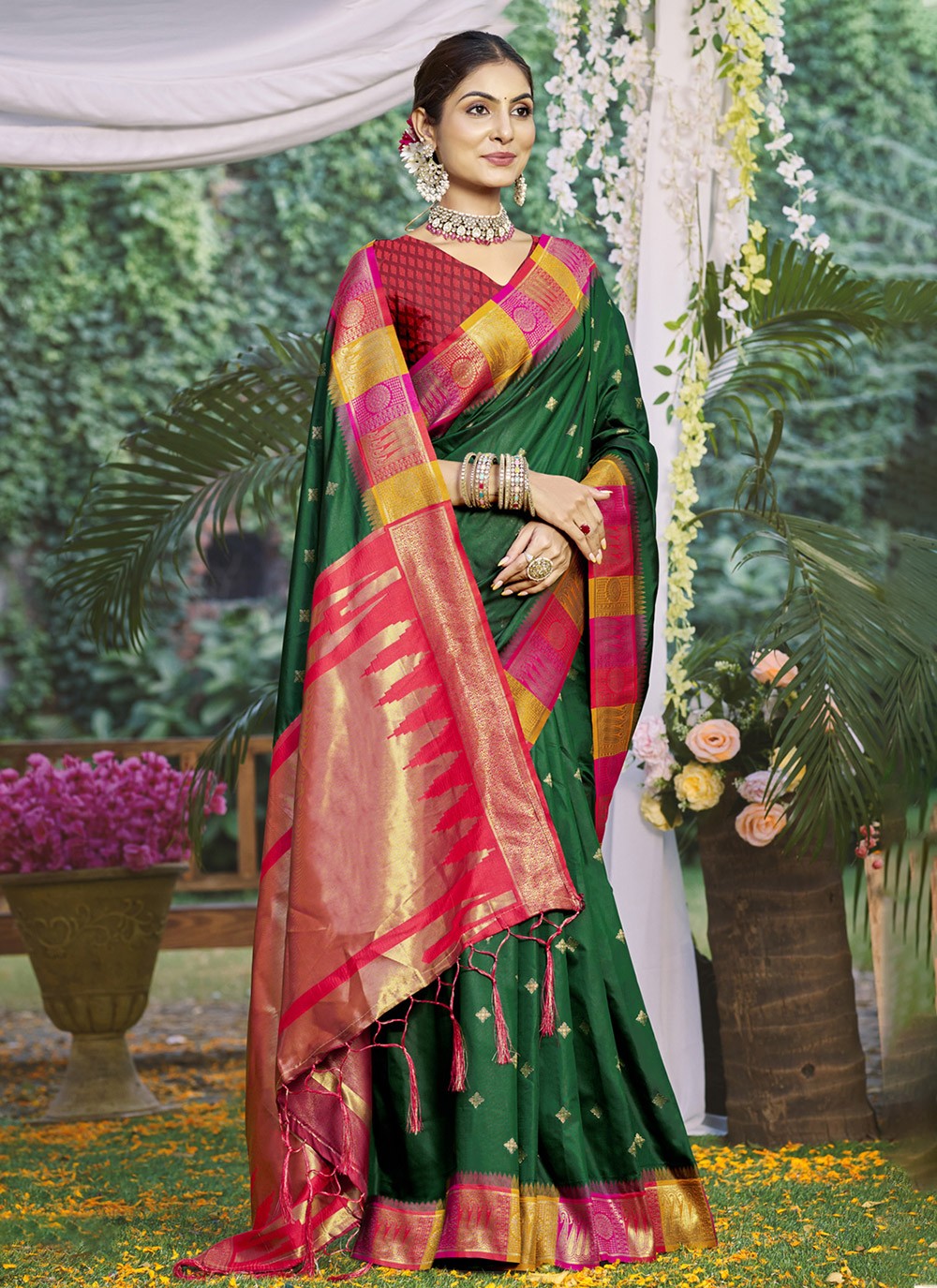 Classic Weaving Zari Silk Saree - S9861