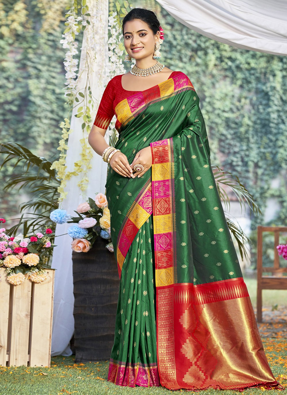 Classic Weaving Zari Silk Saree - S9879