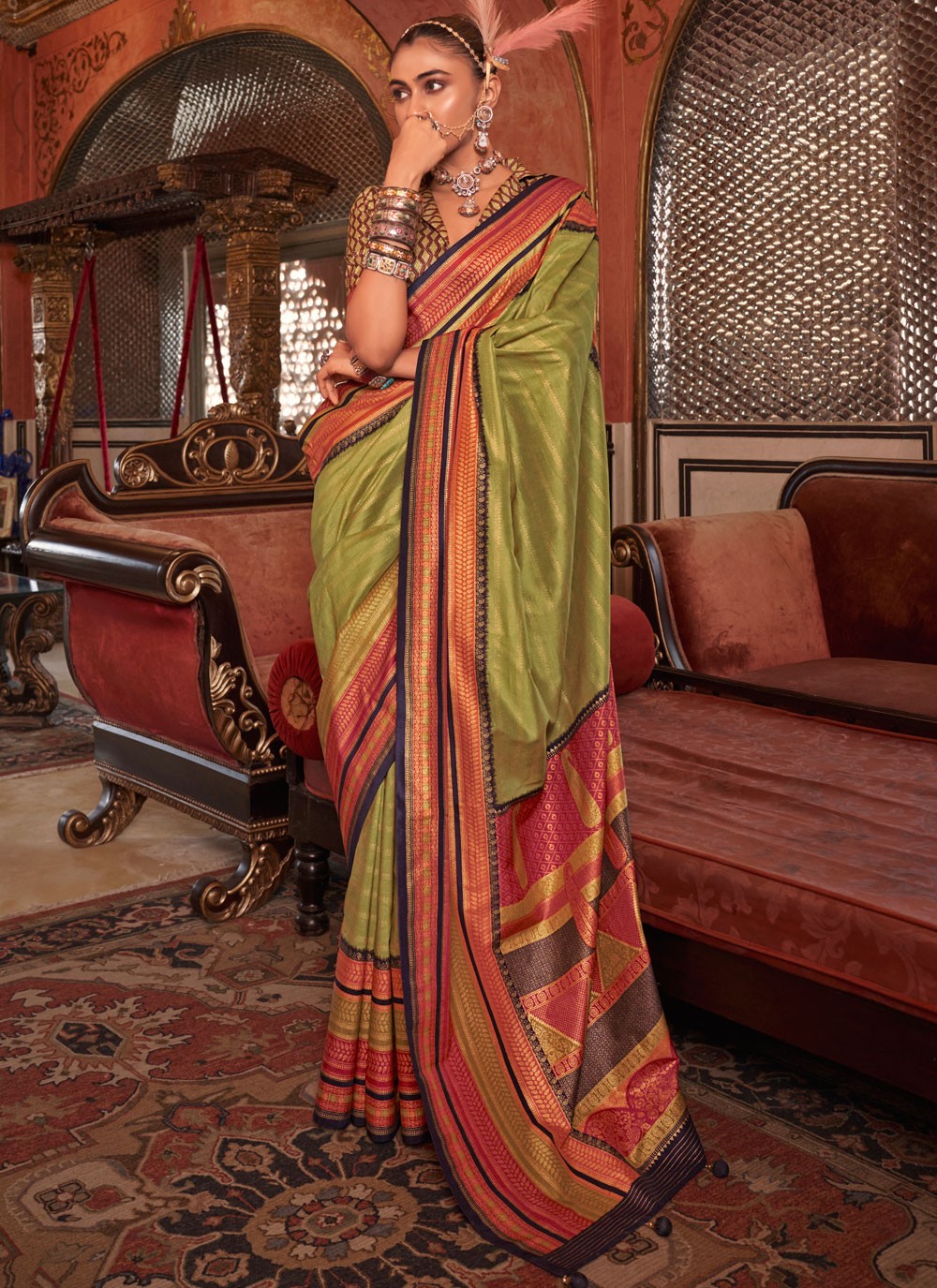 Classic Weaving Zari Silk Saree - S8965