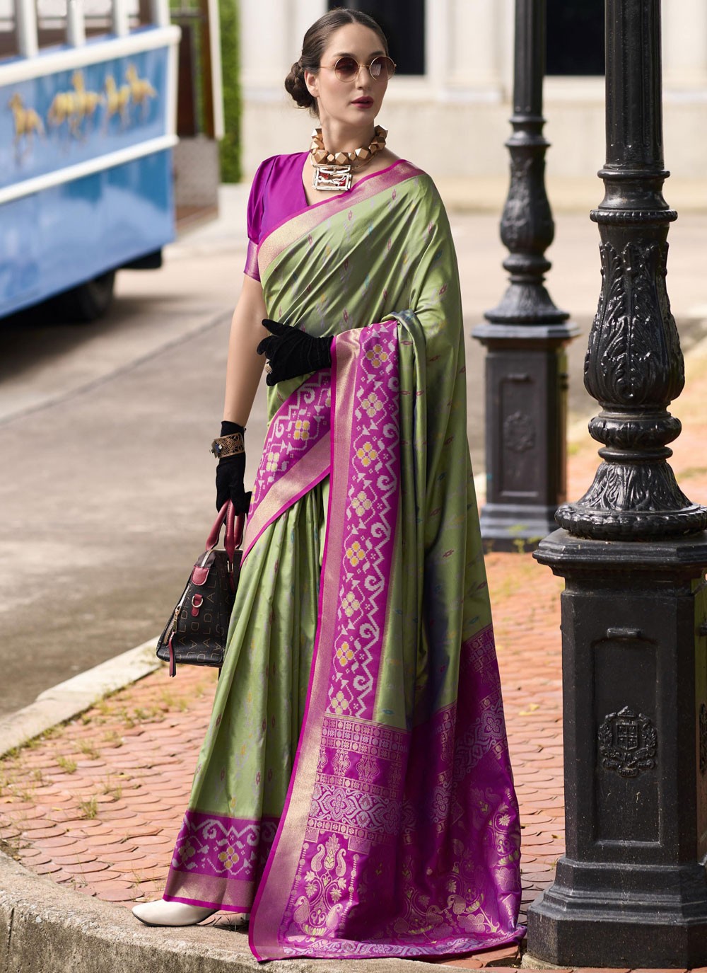 Traditional Weaving Zari Silk Blue Saree - S10879