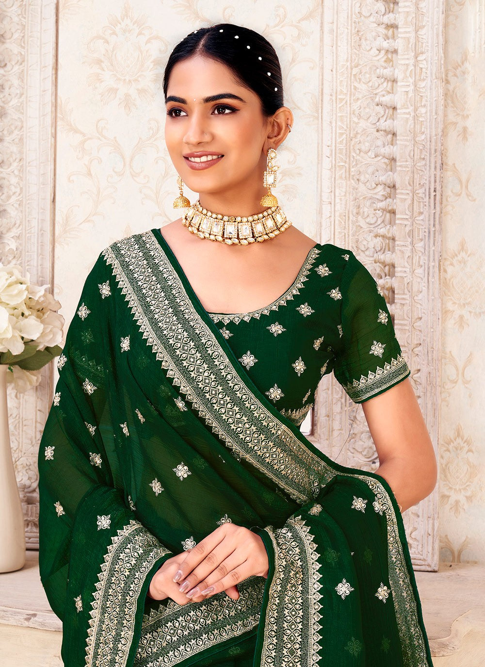 Classic Zari Titan Saree - S9723