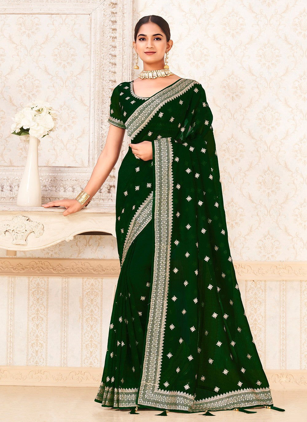 Classic Zari Titan Saree - S9723