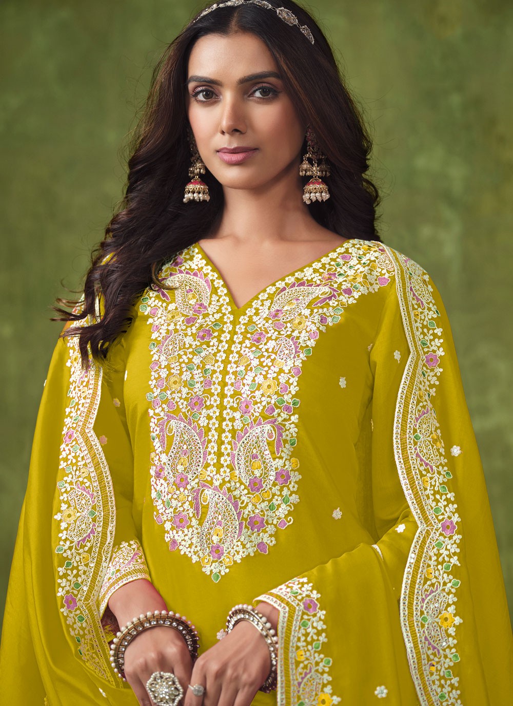 Chanderi Salwar Suit - T3095