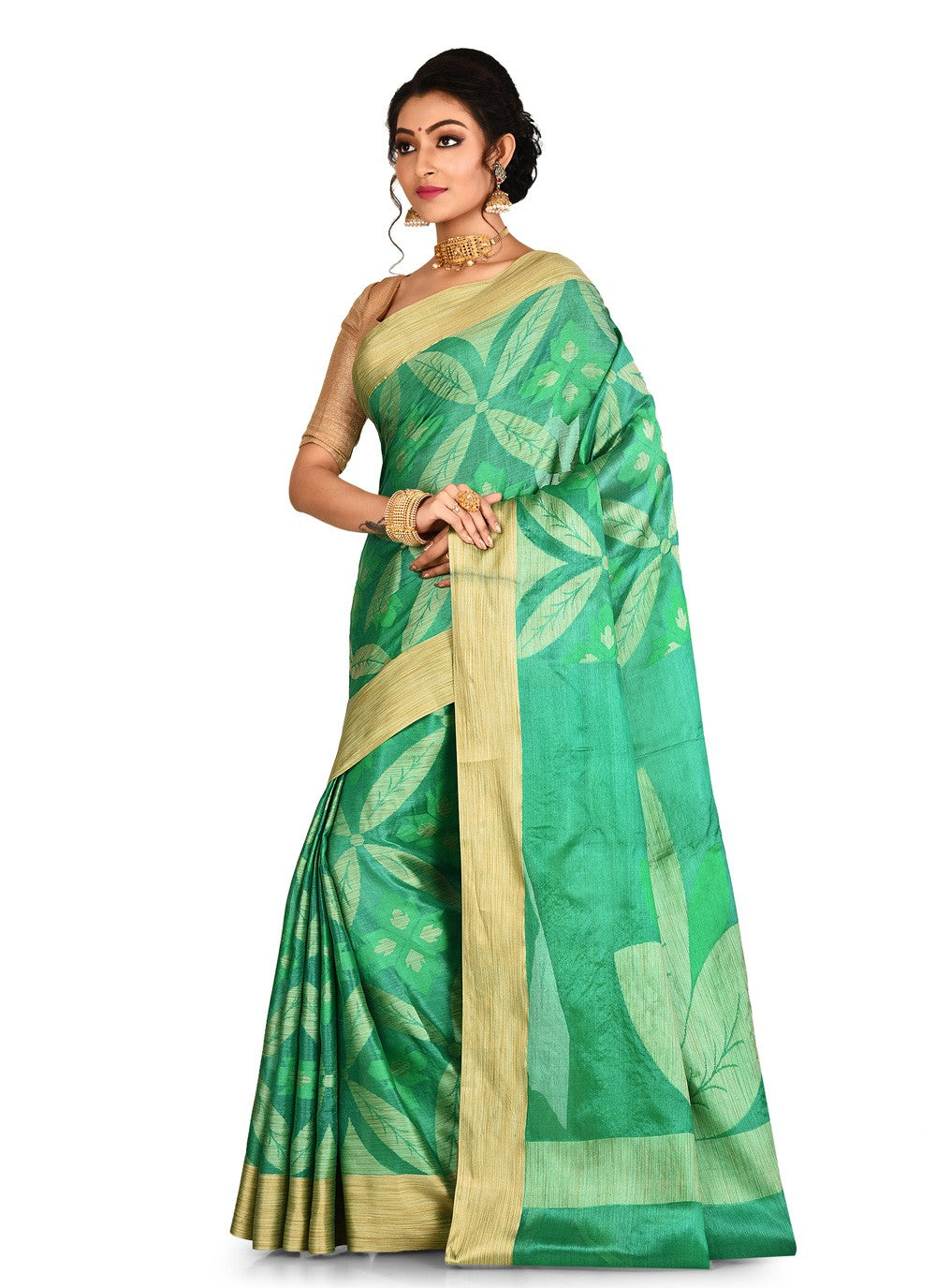 Contemporary Weaving Zari Banarasi Silk Saree - S0376