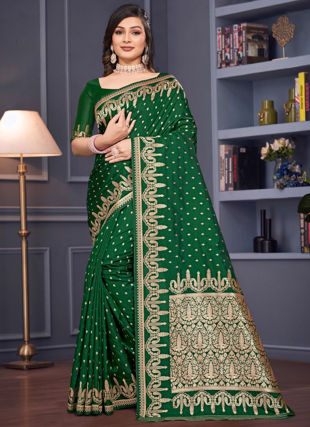 Weaving Zari Silk Saree - S12195