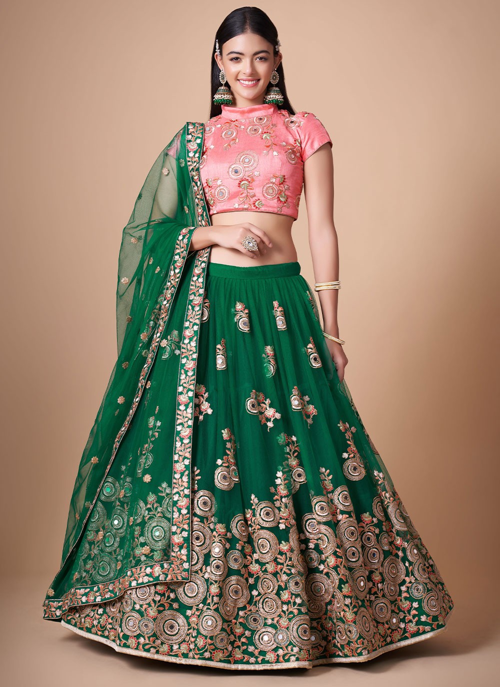 Dori Work Net A - Line Lehenga - L0777